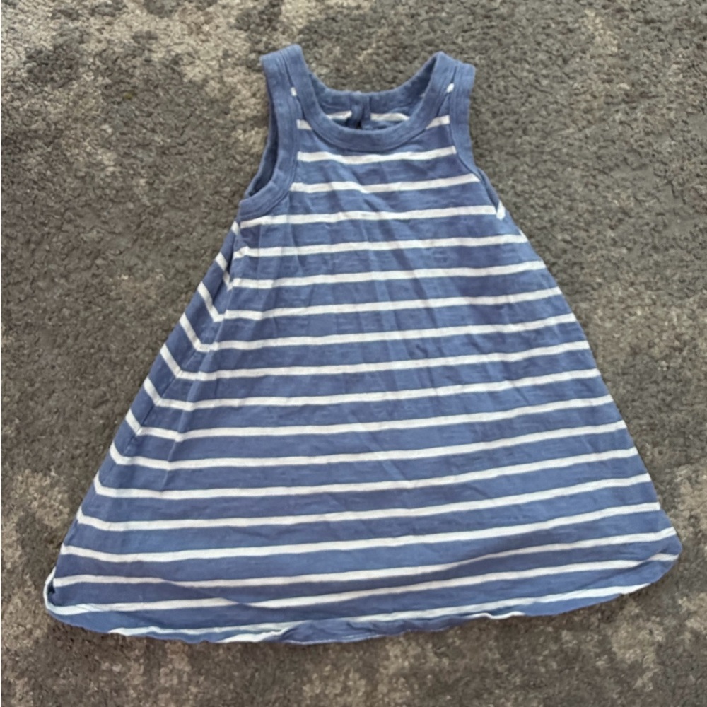GAP Blue and White Striped Kids Casual Dress